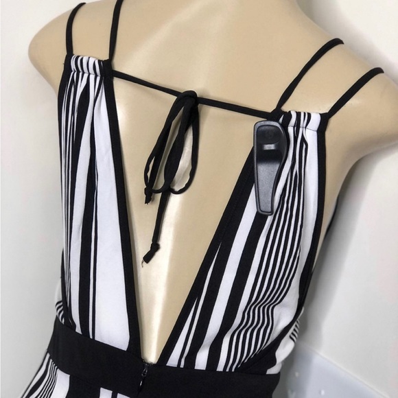 Nikibiki black and white striped jumpsuit - Picture 4 of 4